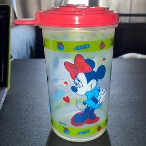 VINTAGE Tupperware Mickey & Minnie Storage Cup with Lid